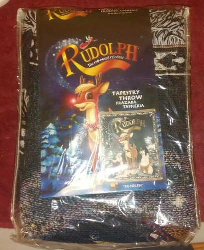 Rudolph the Red Nosed Reindeer Christmas Tapestry Throw 50
