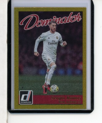 2016-17 DONRUSS SOCCER GOLD DOMINATOR SERGIO RAMOS  #11