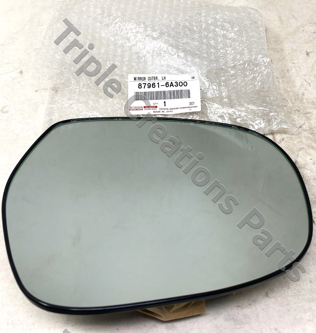 TOYOTA GENUINE 879616A300 MIRROR SUB-ASSY, OUTER REAR VIEW