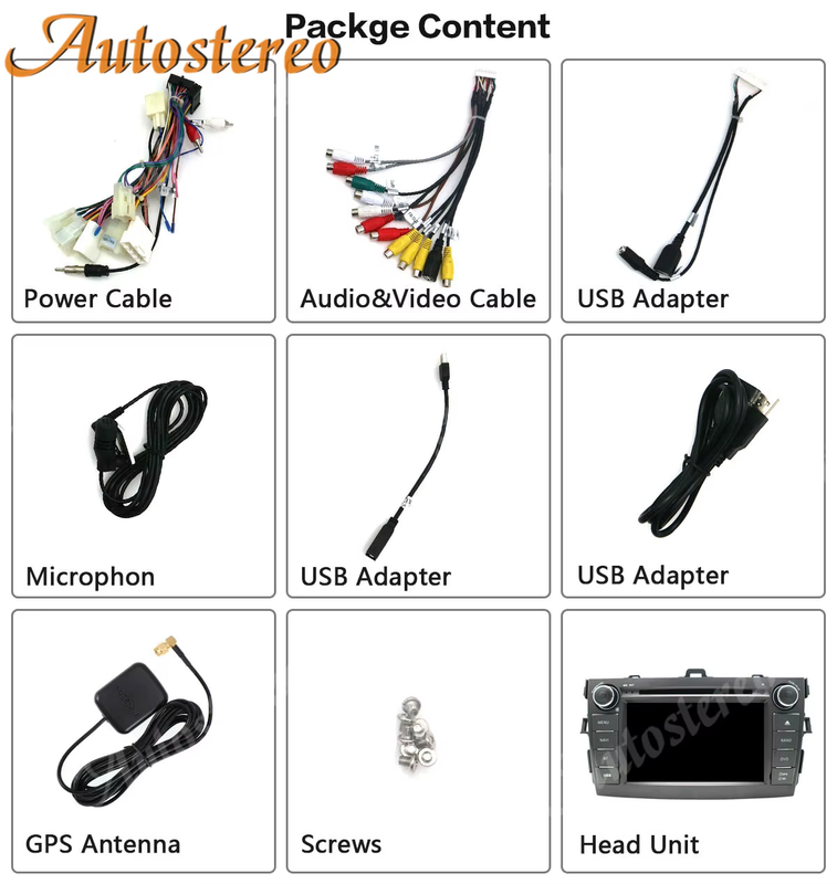 Android System Car GPS Navigation Stereo DVD Player for Toyota Corolla 2007-2013
