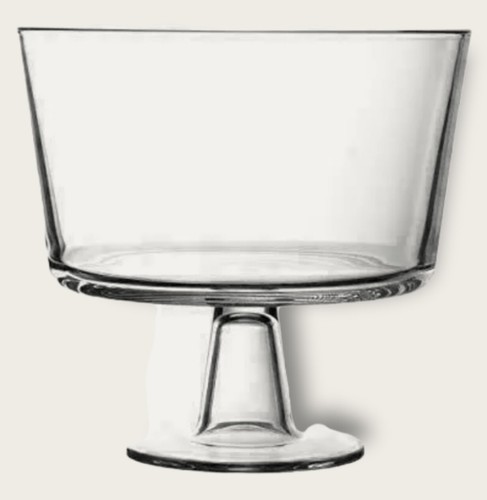 European Trifle Bowl with Pedestal Round Dessert Display Stand for Laying    