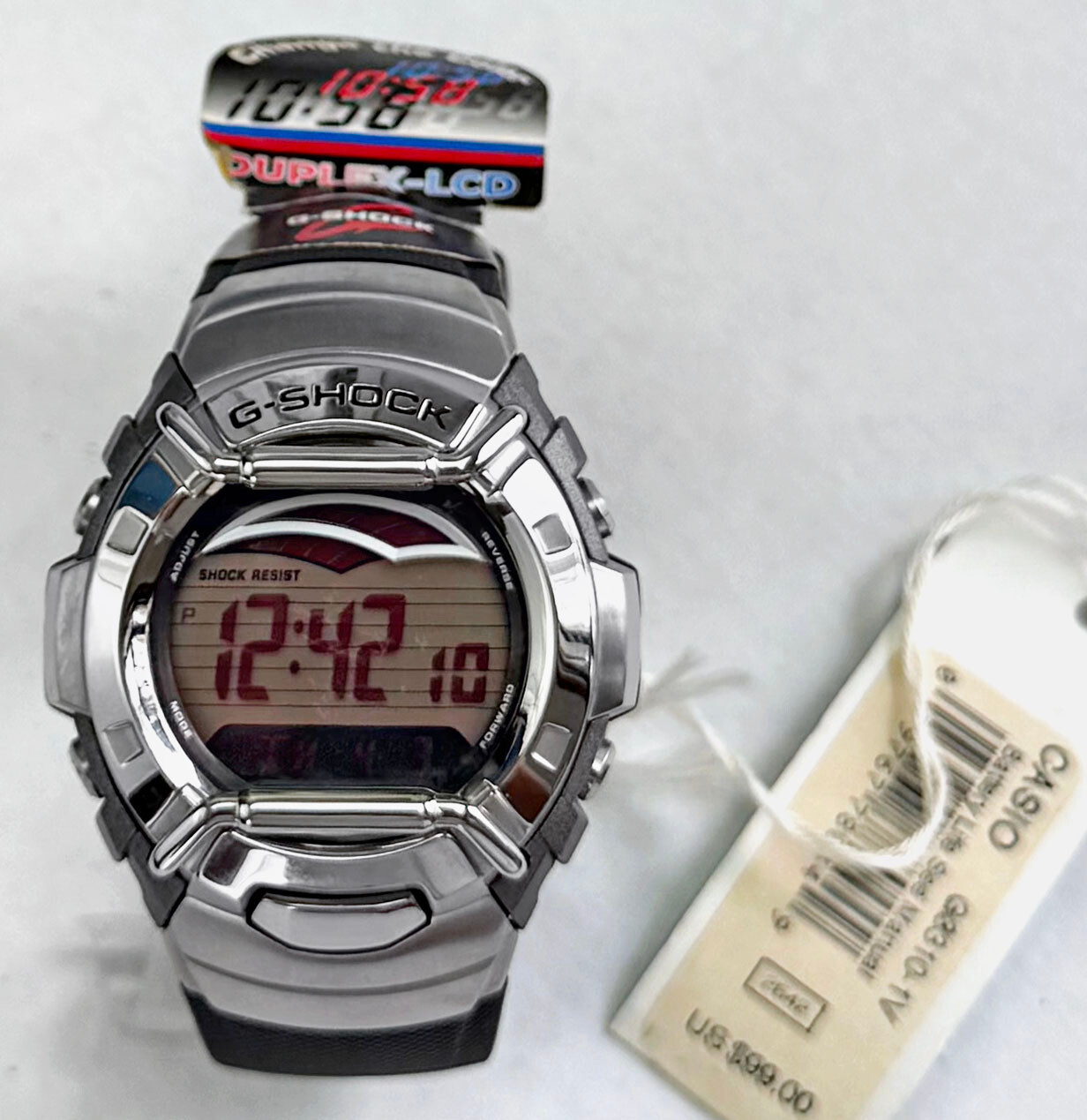 NEW CASIO G-SHOCK G-3310-1V 2642 Data Memory MultiColor LCD