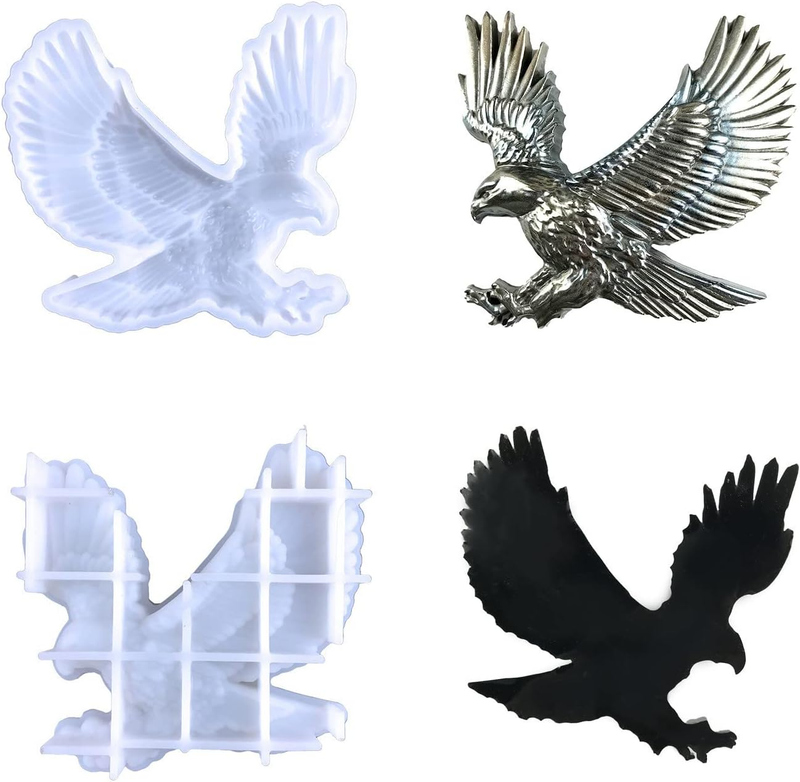 Eagle Silicone Resin Molds, Animals Silicone Mold for Epoxy Casting, Animals Dis