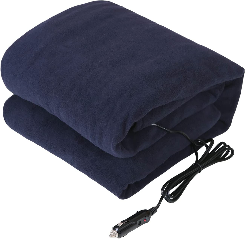 Heated Car Blanket, 12-Volt Electric Blanket for Car, Truck, SUV, RV, Portable H