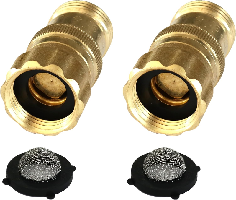 Pressure Regulator 25 PSI 3/4" F X 3/4" M Hose Thread Lead-Free Brass 2 Count