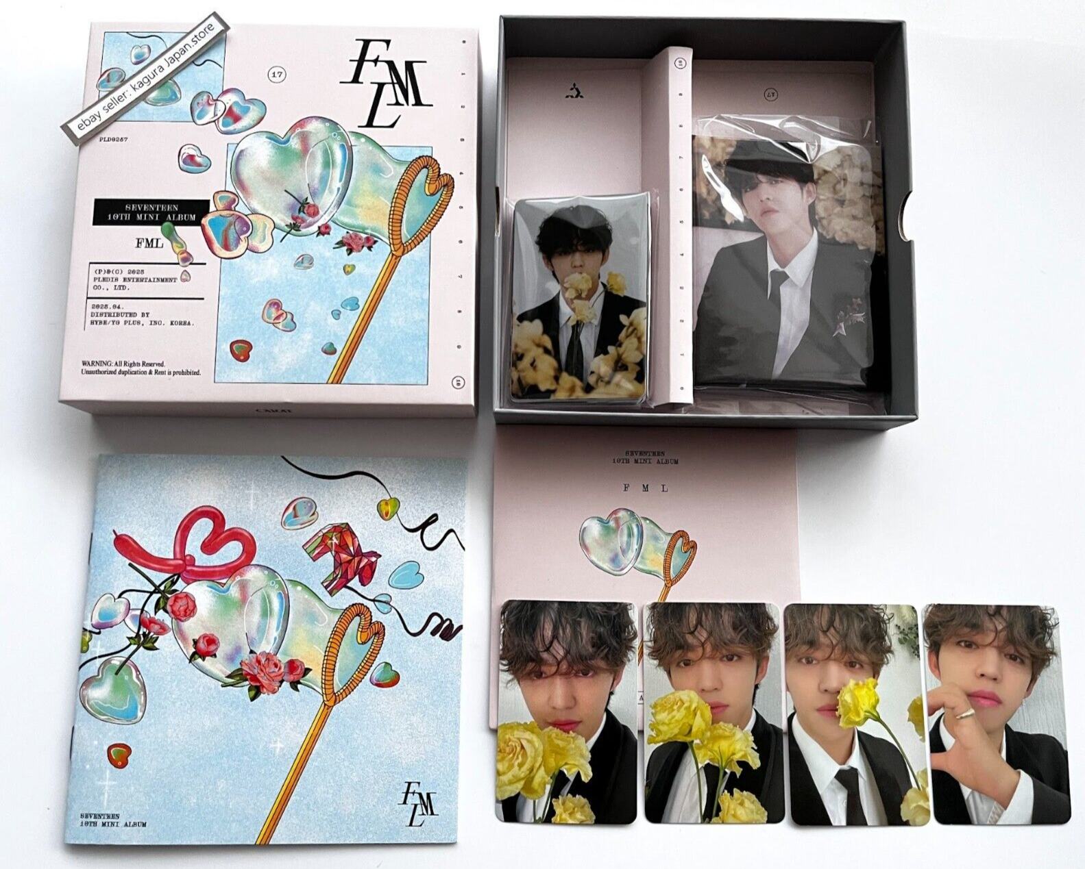 SEVENTEEN FML carat盤　コンプ　トレカ　バインダー　フルセット SEVENTEEN S.Coups FML Carat ver FC Fanclub CD File Binder Complete