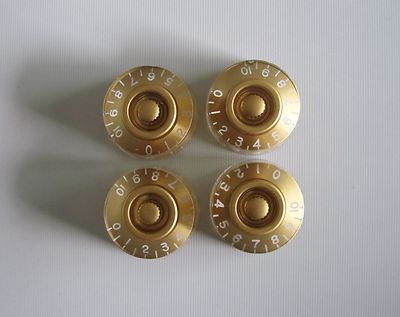 4x Gold LP Guitar Knobs Control Knobs Speed Knobs fits Les Paul Guitars