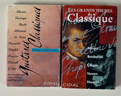 Les grands thèmes du Classique + Guitares Classiques/ 2 Cassettes Audio-K7 Cidal