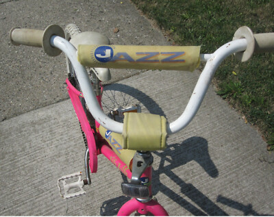 Jazz Trek Zig Zag BMX Girls Bike Pads Pink smooth
