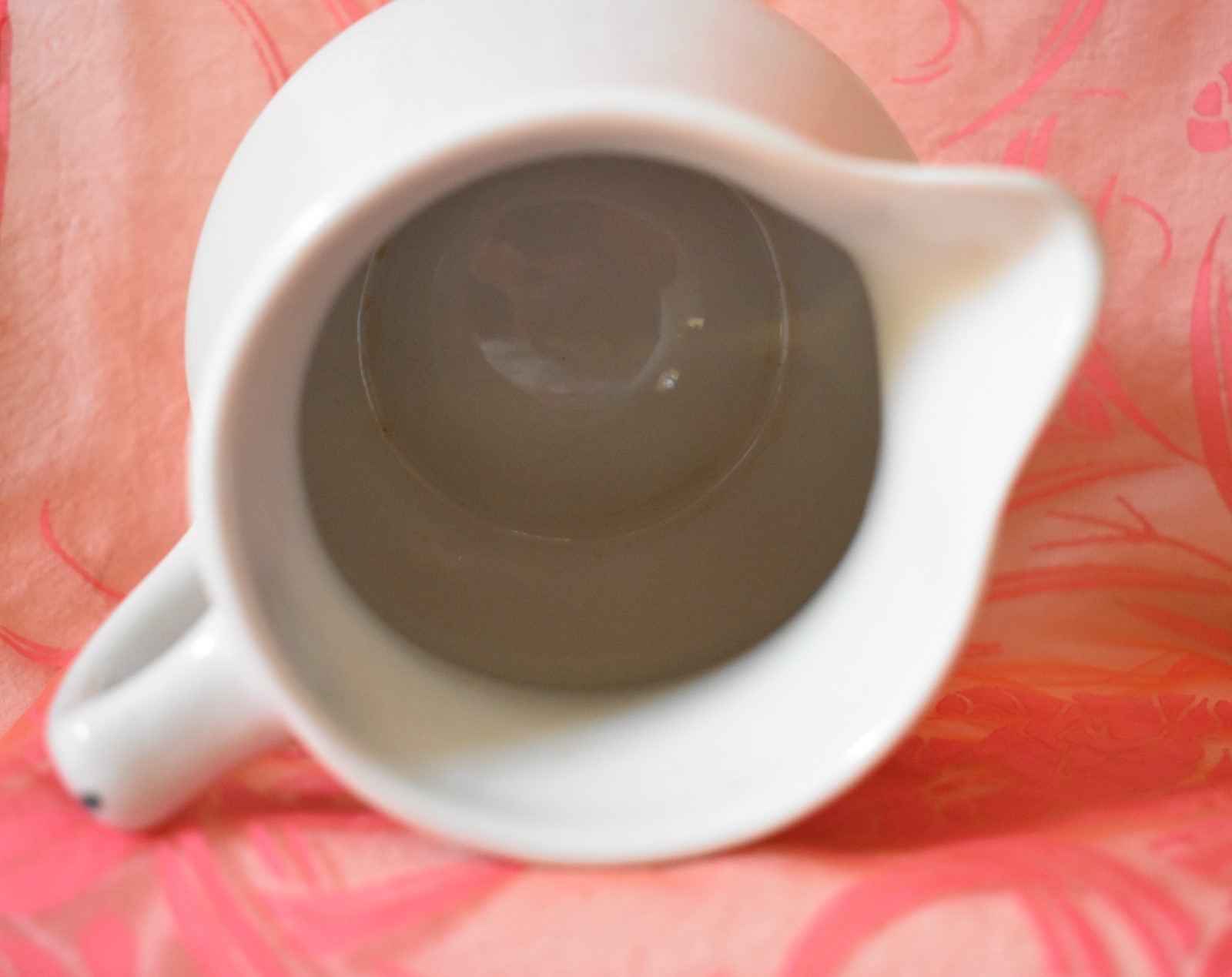 Cafe Restaurant ware CREAMER white green stripe Shendago China USA  4 3/8 in