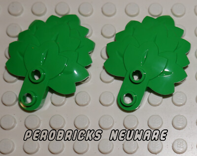 LEGO  2 x Pflanze Blatt Blätter hell grün #5058 NEUWARE
