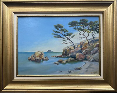 Tableau HSP - A. Galt - Bord de mer en méditerranée