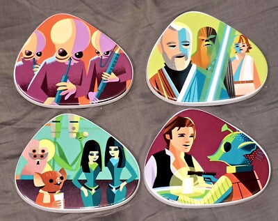 Disney Parks Coasters Setof 4pcs Obi-Wan Kenobi by Jeff Granito Star Wars New 