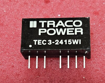 1PC TRACO POWER TEC 3-2415WI DC/DC CONVERTER 9-36 VDC 3W SIP 8 NEW (4104)