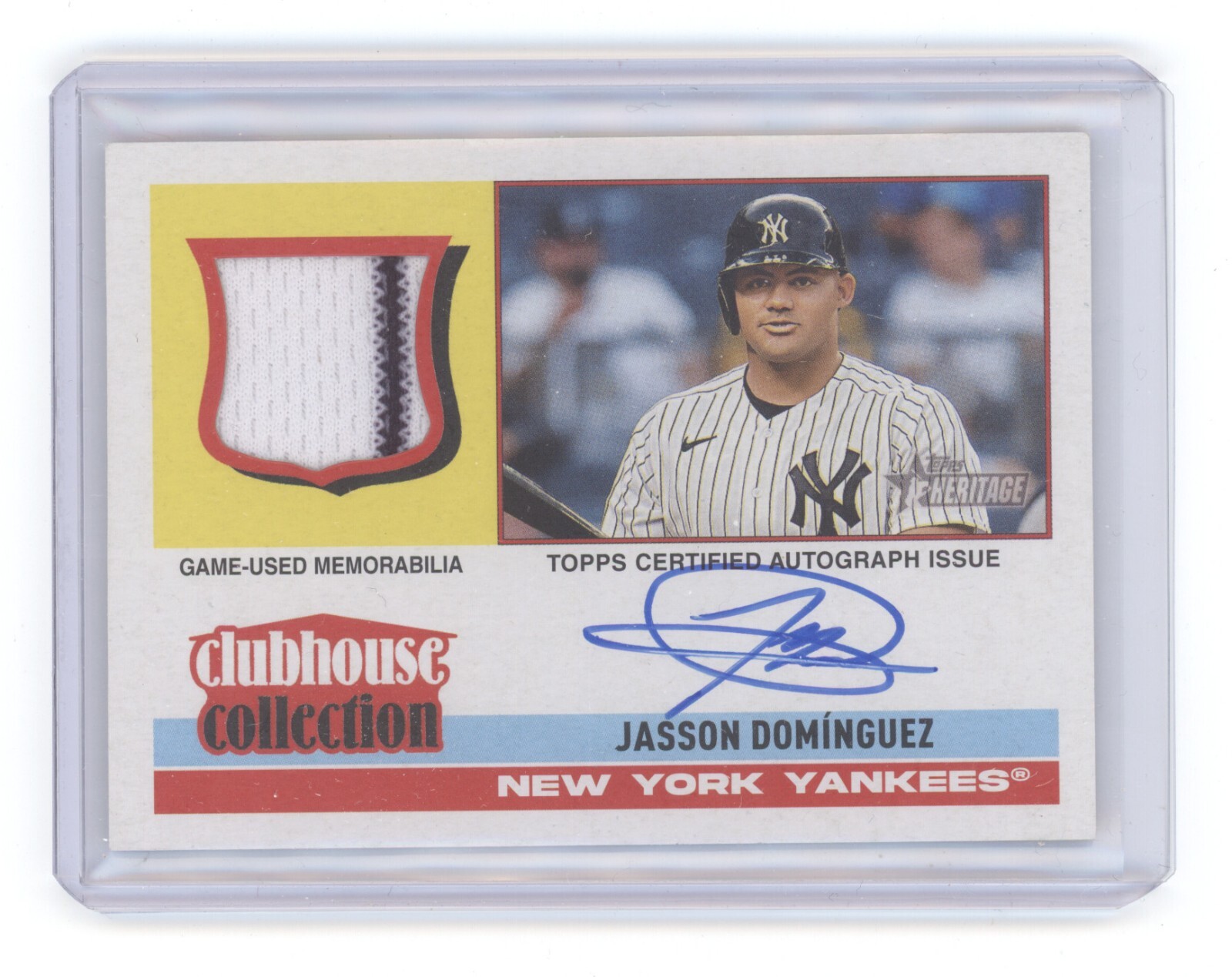 イ*ラ様 【最新版】TOPPS HERITAGE MLB ジェイソン・ドミンゲス 2025 Topps Heritage Jasson Dominguez Clubhouse Collection