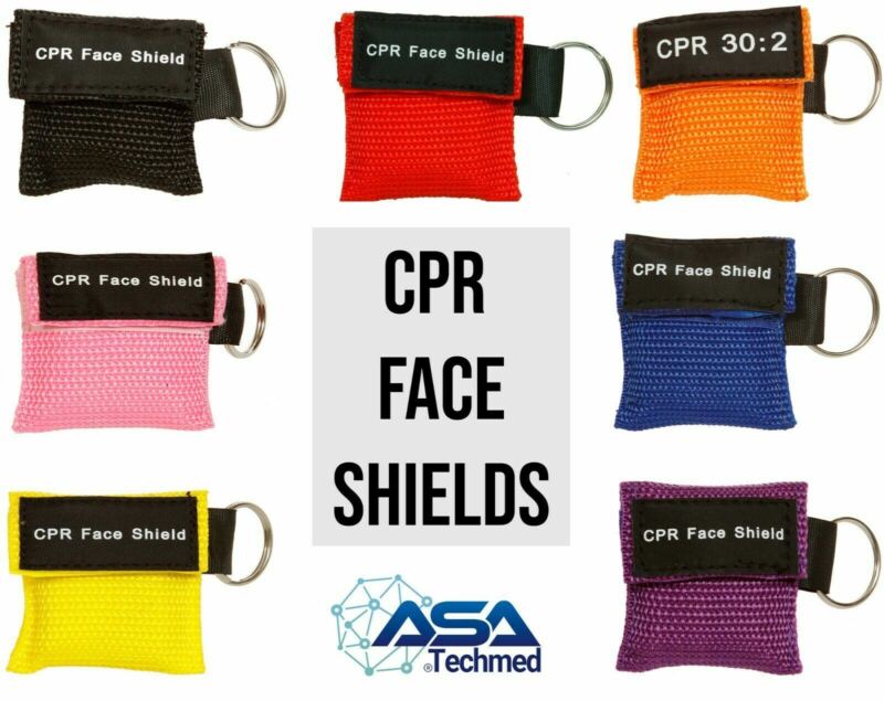 20pc Cpr Mask Keychain Emergency Kit Cpr Face Shields For First Aid Aed Training