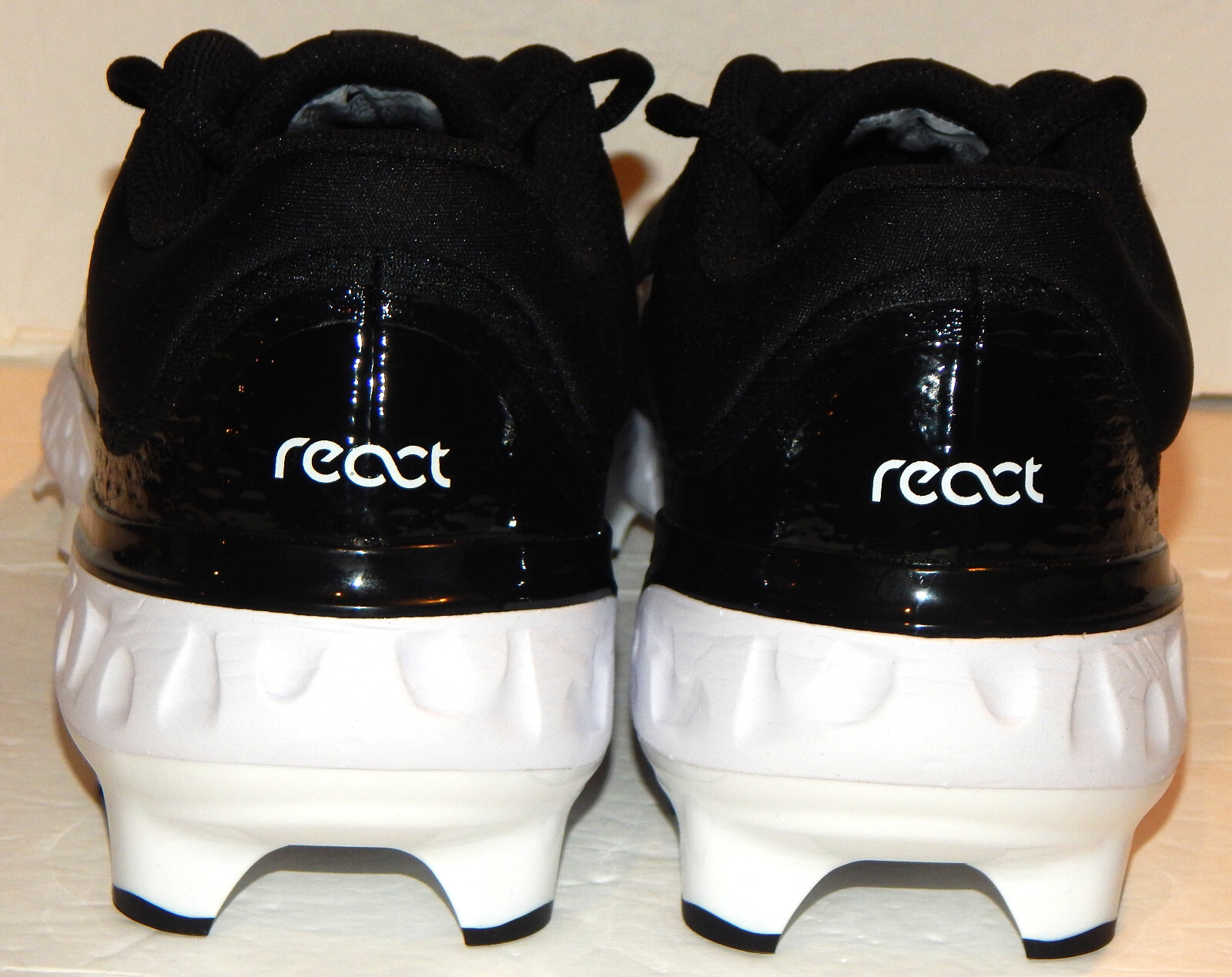 Nike Alpha Huarache Elite 4 Baseball MCS Cleats Size 9 FD6221-001 Black / White