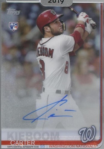 2019 Topps Clearly Authentic Autographs - Carter Kieboom #CAA-CK
