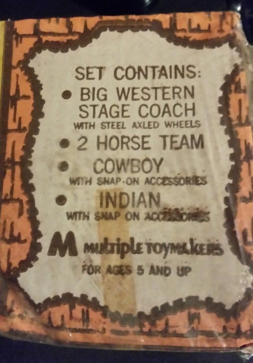 Boxed Multiple Toymakers Playset WESTERN STAGE COACH 1974 RARE!