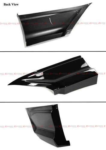 FOR 22-24 HONDA CIVIC SEDAN YOFER V2 GLOSS BLACK LED REAR DIFFUSER+ CORNER SPATS