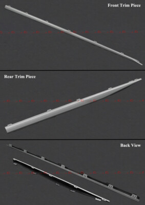 For 2023-2025 Honda Accord Yofer Black Add On Side Skirt Extension - Silver Trim