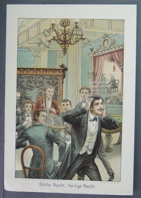 1/15 Farb Lithographie und Druck. ''Stille Nacht, heilige Nacht'' ca. 1910