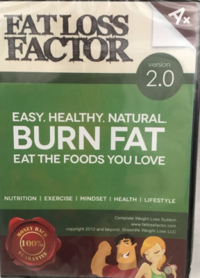 Fat Loss Factor Version 2.0 Burn Fat Eat Foods You Love PC DVD ROM Sealed!