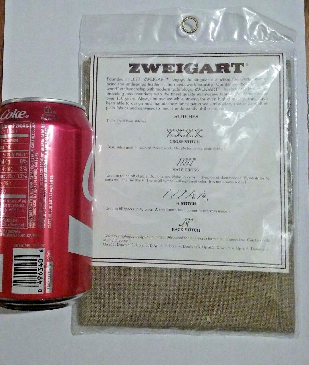 32 Count Zweigart Belfast Linen Cloth Mocha Fabric 18