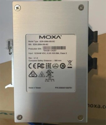 1PC NEW MOXA EDS-208A-SS-SC Singlemode Industrial Ethernet Switch