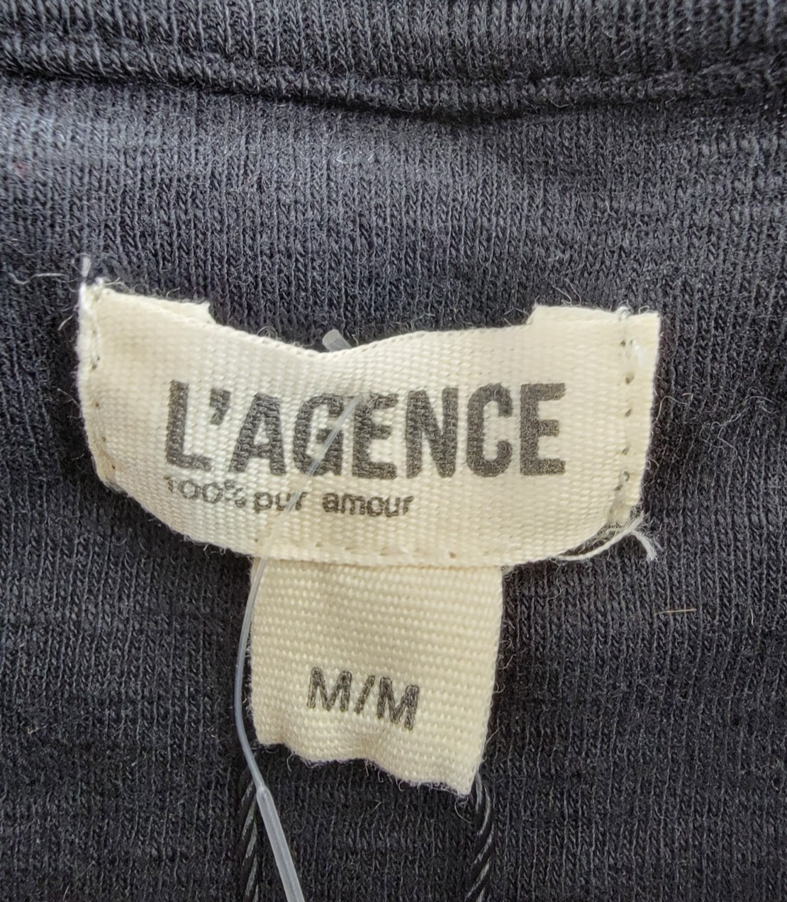 L'AGENCE Mikaela Tank Top Women's M Black Scoop Neck Pullover Style Sleeveless~ - Picture 8 of 14