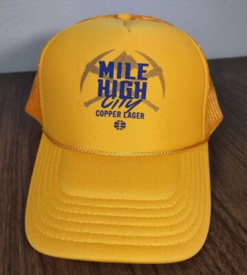 Denver Nuggets Snapback Trucker Rope Hat Cap Breckenridge Brewery Mile High City