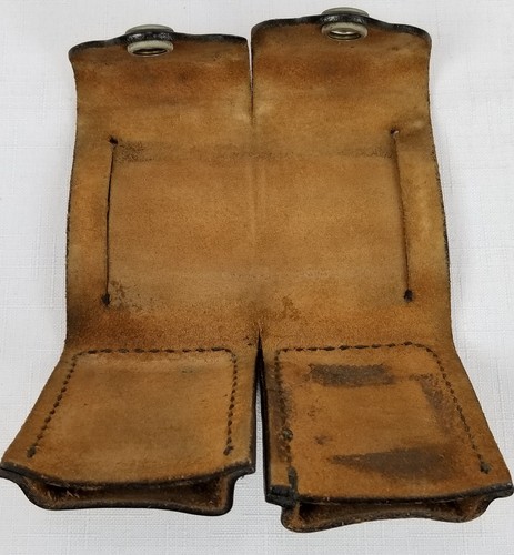 Vintage Police Revolver Ammo Belt Pouch Holster Oklahoma Leather Products R2
