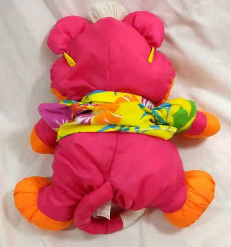 Vintage Fisher Price 1987 Puffalump Tiger w/ Wild Sunglasses and Hawaiian Shirt