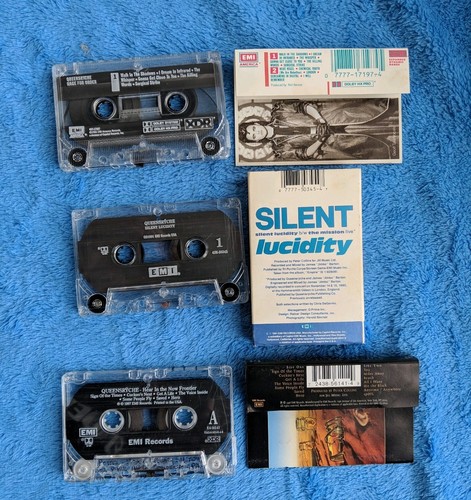 QUEENSRYCHE 3 Cassette Tape Lot Progressive Heavy Metal Hear In The Now Frontier
