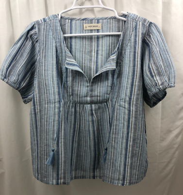 Lucky brand store embroidered top