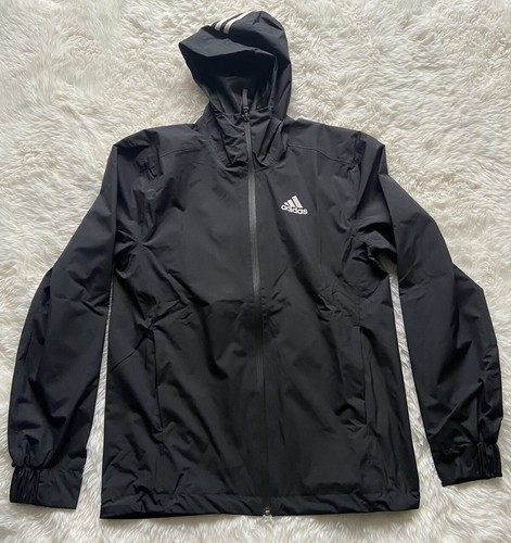 Adidas Teamwear BSC WP Rain Jacket Black FI0574 Men's Size