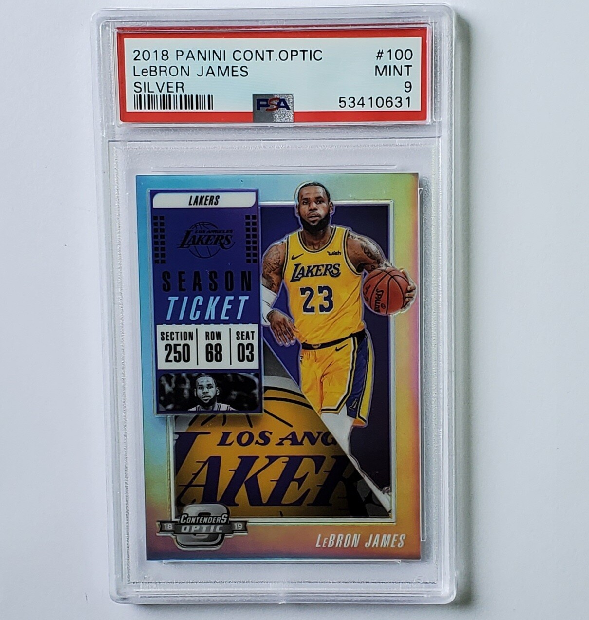 その他 Lebron James 2018 Contender Optic Silver LEBRON JAMES 2018-19 Panini OPTIC Contenders Holo Card #100