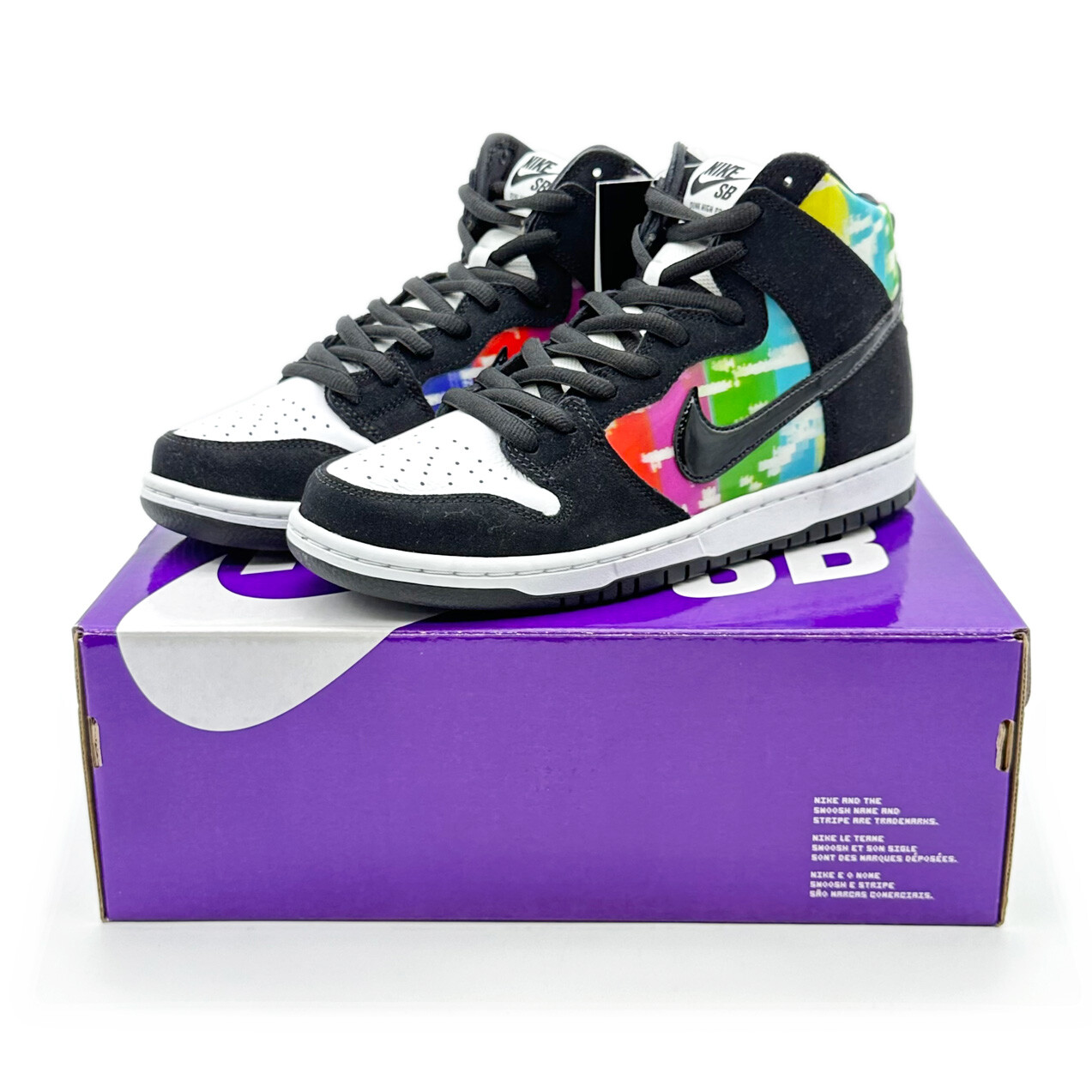 CZ2253-100 Nike SB Dunk High TV Signal Test Pattern (Men's CZ2253-100 Nike SB Dunk High TV Signal Test Pattern (Men's