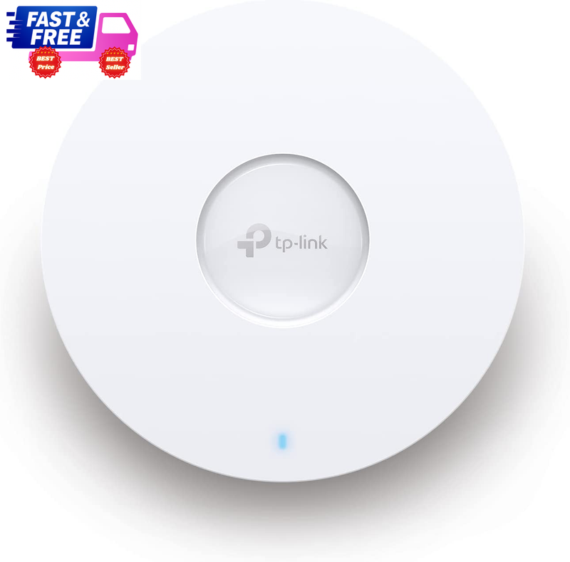 TP-Link EAP653 WiFi 6 AX3000 Access Point PoE+ Mesh Seamless Roaming WPA3 W/O Ad