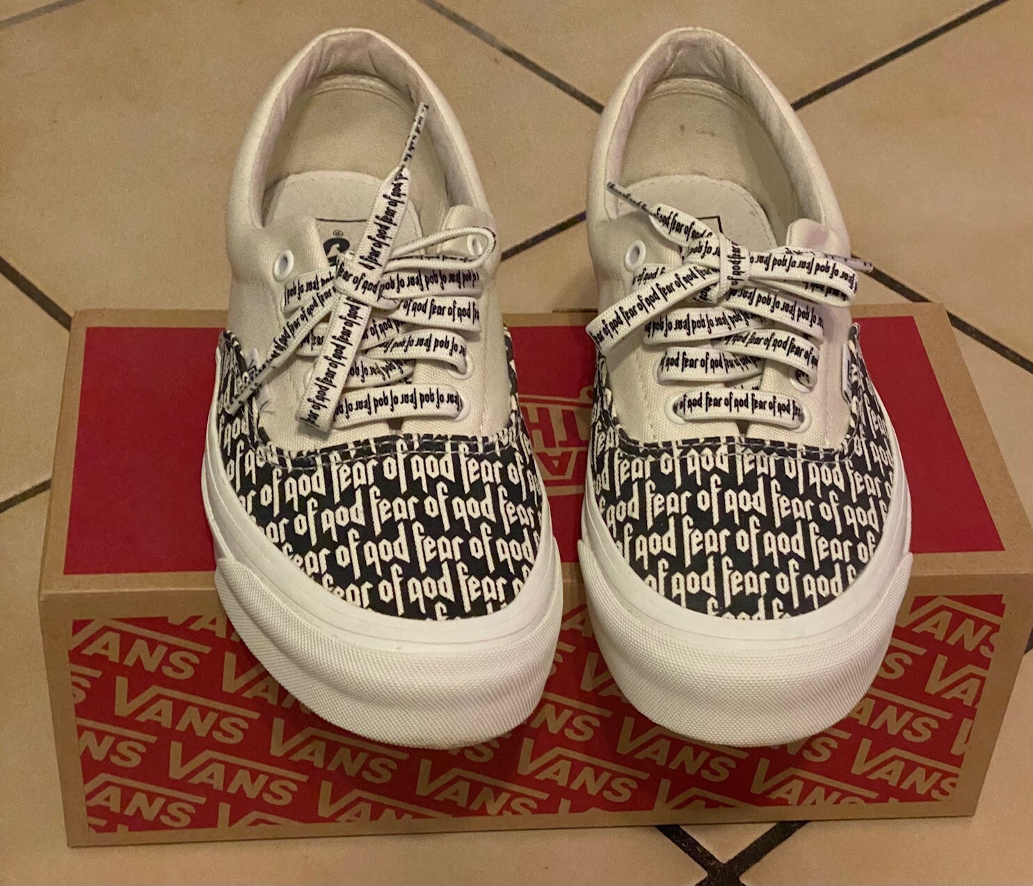 Size 8 - VANS Era 95 DX x Fear of God Collection 2 FOG White Size 8 - VANS Era 95 DX x Fear of God Collection 2 FOG White