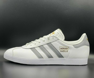 mens white leather adidas trainers