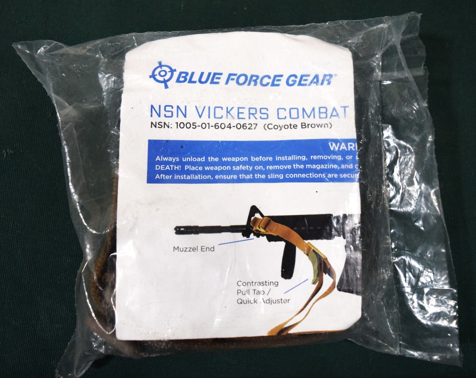 Vickers Combat Sling Coyote Brown Nsn: 1005-01-604-0627