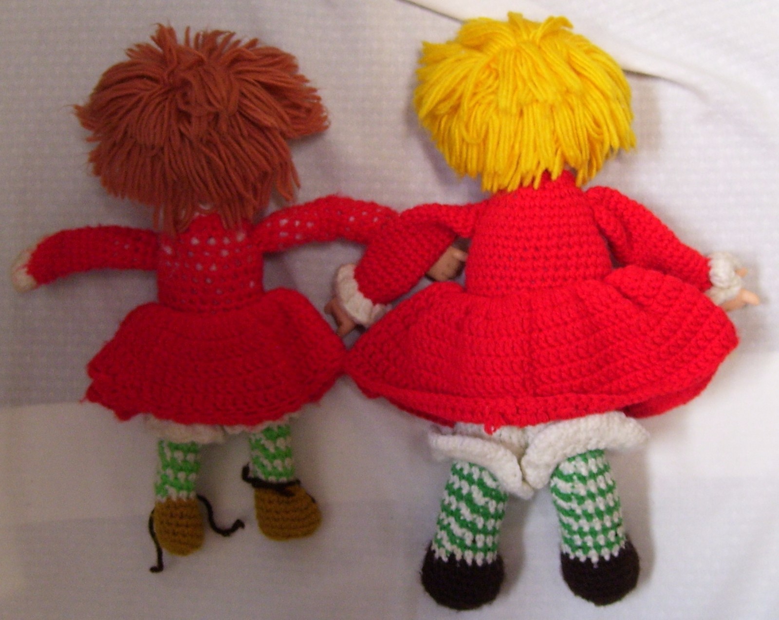 Vintage Lot of YARN HAIR DOLLS/Knit Clothes/ Doll Heads