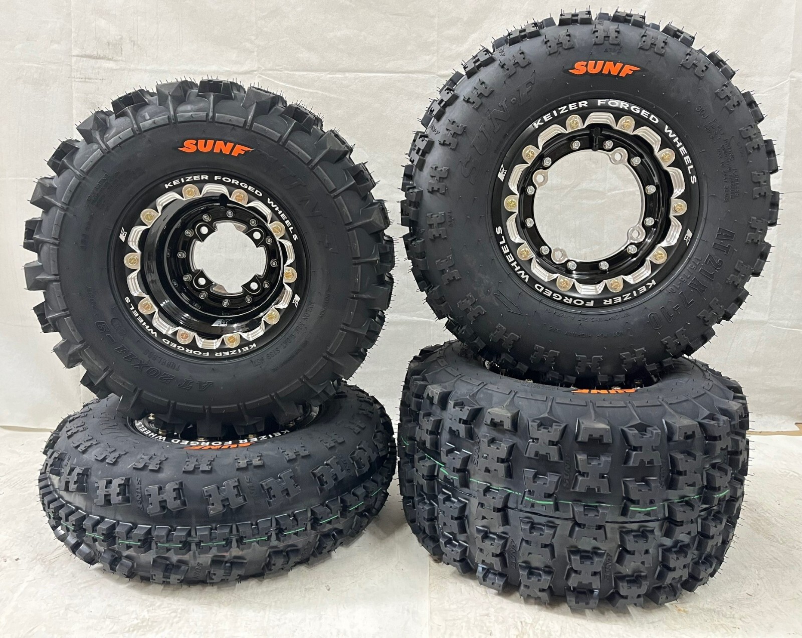 Keizer Beadlock Rims Sunf A027 Tires Banshee YFZ450 YFZ450R Keizer Beadlock Rims Sunf A027 Tires Banshee YFZ450 YFZ450R