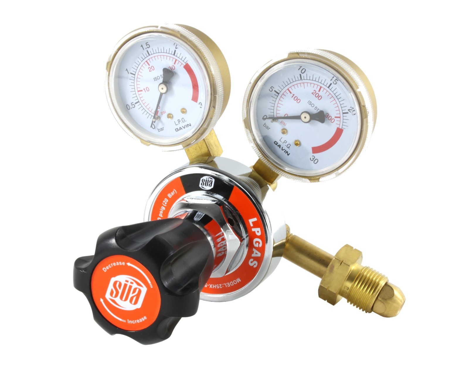 SÜA Oxygen and Propane/Propylene Regulators Combo Welding Gauges