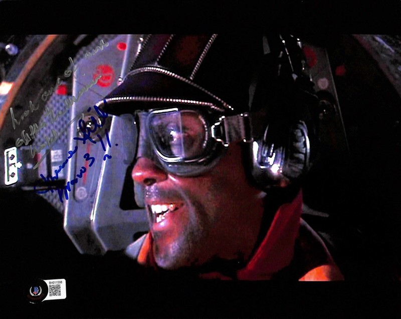 Clarence Smith Bravo 3 Signed & Insc Star Wars Phantom Menace 8x10