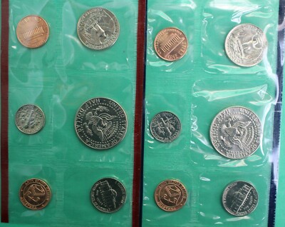 1988 P and D United States Mint Uncirculated 10 Coin Set BU