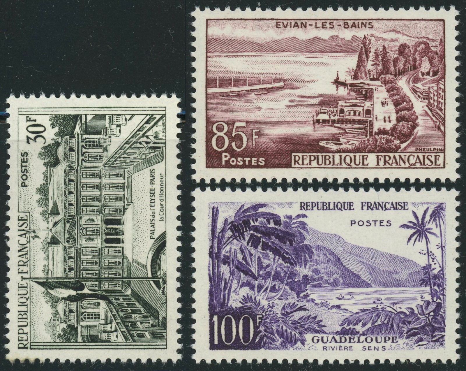 France Mi#1232-1234 Sc#907-909 Ladscapes Views Postage