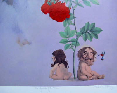 Charles Bragg GARDEN OF EDEN Hand Signed Limited Edition Lithograph Art