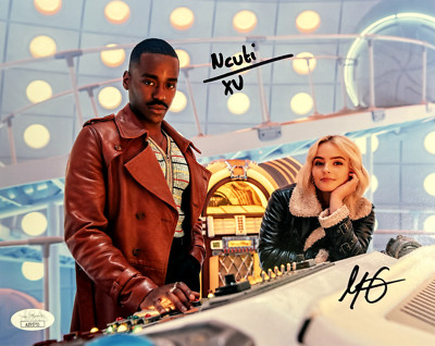 NCUTI GATWA & MILLIE GIBSON SIGNED THE DOCTOR & RUBY SUNDAY 8X10 PHOTO JSA COA